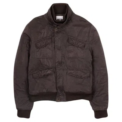 Pre-owned Aspesi Men Jacket Padded Bomber Size M, S1836 In Black