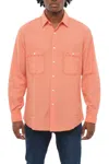 Aspesi Men Orange Regular Solid Shirt In Yellow