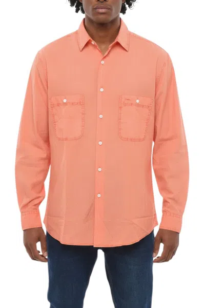 Aspesi Men Orange Regular Solid Shirt In Yellow