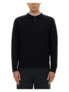 Aspesi Men's Wool Jersey In Blue