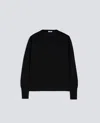 Aspesi Merino Wool Crew-neck Jumper In Black