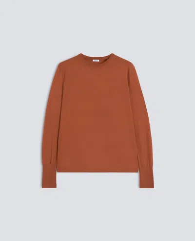 Aspesi Merino Wool Crew-neck Knit - Zucca In Brown