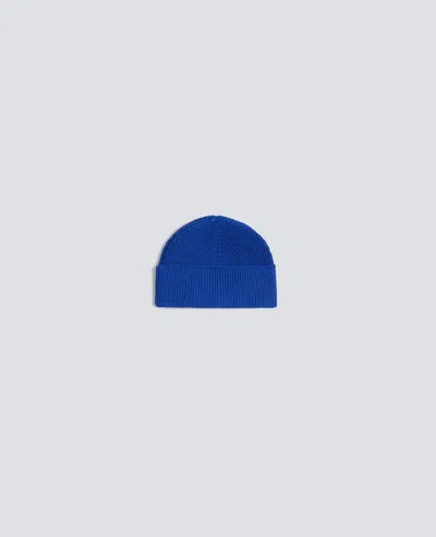 Aspesi Merino Wool Hat In Blue