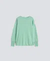Aspesi Merino Wool Jumper With Boat Neck In Green