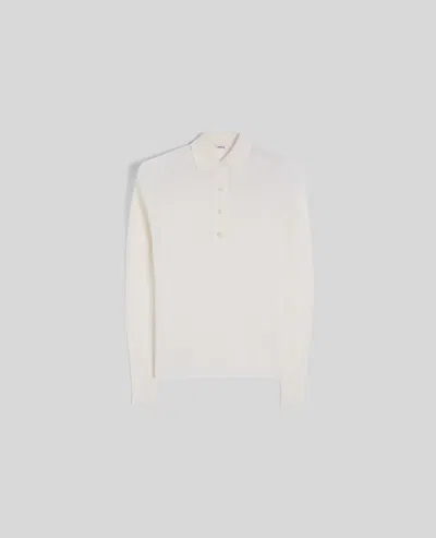 Aspesi Merino Wool Polo Shirt In White