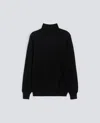 Aspesi Merino Wool Turtleneck Jumper In Black
