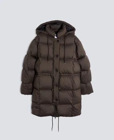 Aspesi Microfibre Coat With Padding - Brown