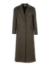 Aspesi Mid-length Tailored Coat With Structured Collar In Multi
