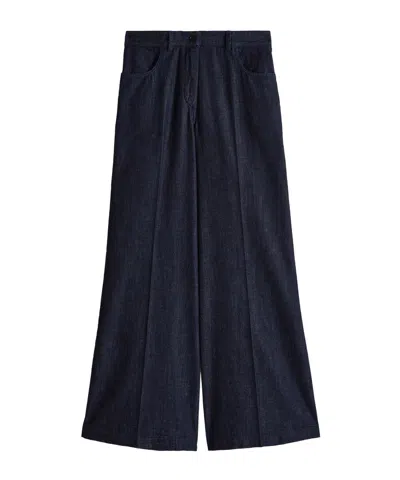 Aspesi Mid-rise Wide-leg Jeans In Black
