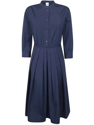 Aspesi Midi Dress In Blue
