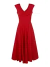 Aspesi Open Back Dress In Red