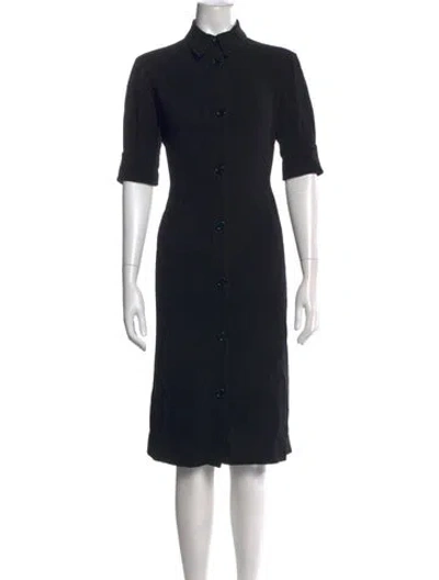 Pre-owned Aspesi Midi Length Dress In Black