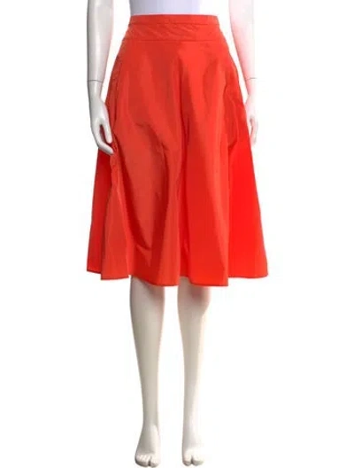 Pre-owned Aspesi Midi Length Skirt In Orange