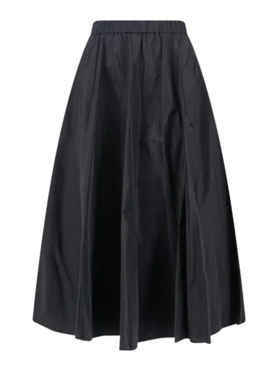 Aspesi Midi Skirt In Black
