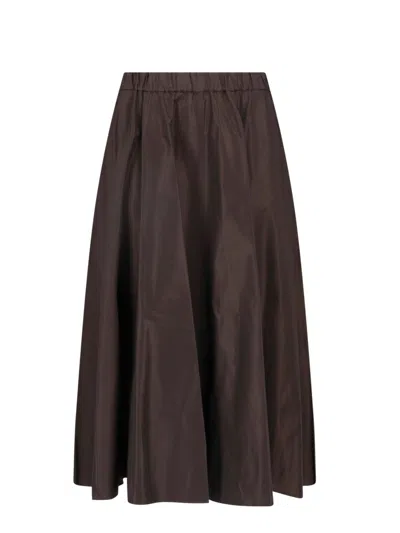 Aspesi Midi Skirt In Brown
