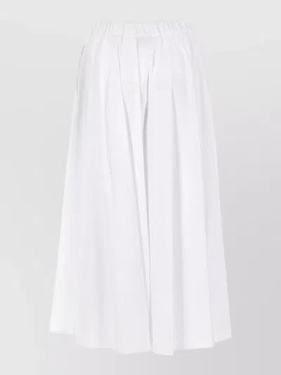 Aspesi Midi Skirt Pleated Design Modern Silhouette In White