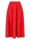 Aspesi A Mid-length Half-length Skirt In Red