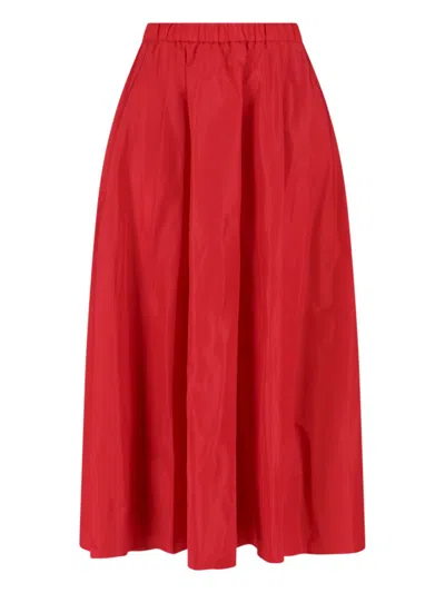 ASPESI ASPESI MIDI SKIRT – RED