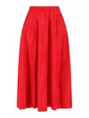 Aspesi Midi Skirt In Red