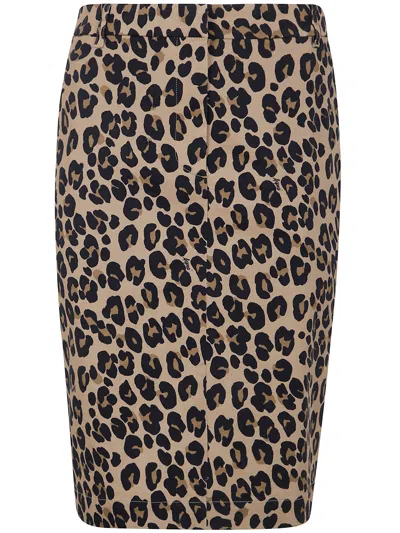 Aspesi Midi Skirt In Multicolor