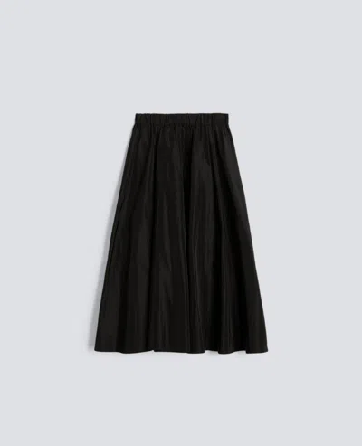 Aspesi Midi Skirt With Pleats In Black