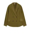 Aspesi Military Green Double Breasted Jacket In Green