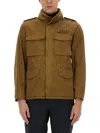 Aspesi Men's Jacket With Logo In Brown