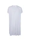 Aspesi Drawstring Shirt Dress In Gray