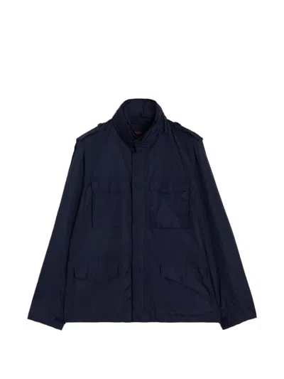 Aspesi Mini Field Down Jacket In Blue