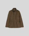 Aspesi Mini Field Jacket Vento In Principe Di Galles - Liquirizia In Liquirizia