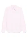 Aspesi Mini Logo-tag Shirt In Pink