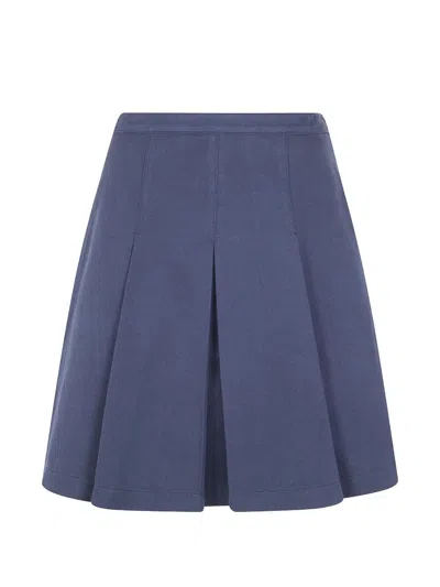 Aspesi Mini Skirt In Blue