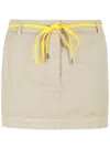 Aspesi Belted Skirt In Sand