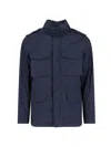 Aspesi Navy Minifield Jacket In Blue
