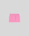 Aspesi Minigonna In Gabardina Di Cotone E Lino - Rosa In Rosa