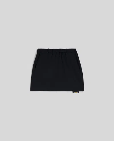 Aspesi Minigonna In Tecno Micro French Terry - Nero