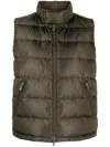 Aspesi Minnie Padded Gilet In Green