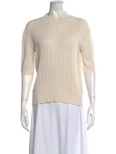 Pre-owned Aspesi Mock Neck Sweater In Neutral