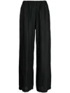 Aspesi High-waisted Flared Trousers In Black