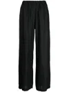 Aspesi High-waisted Flared Trousers In Black