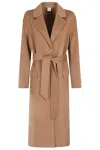 Aspesi Wool Coat In Cammello