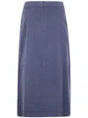 Aspesi "mod.2272" Pleated Long Skirt In Black