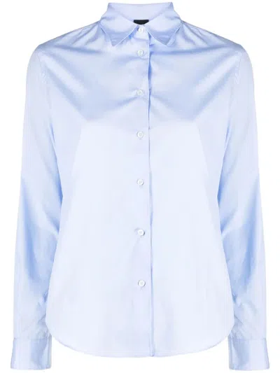 Aspesi Mod.5422 Icons Cotton Shirt In Blue
