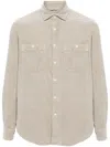 Aspesi Model C Work Shirt In Neutrals