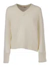 Aspesi Mohair And Wool Blend Sweater In Neutral