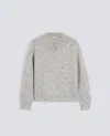 Aspesi Mohair Wool Blend Jumper In Gray