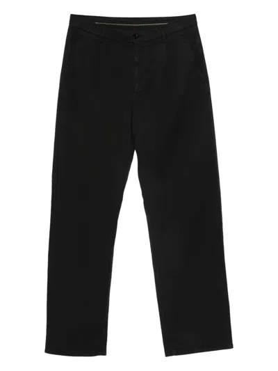 Aspesi Mono Belt-loop Trousers In Black