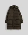 Aspesi Moschino Recycled Nylon Coat In Green