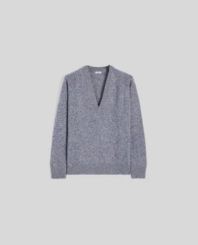 Aspesi Mouline Wool Jumper In Gray