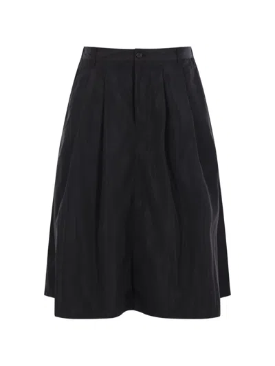 Aspesi Multi-pocket Midi Skirt In Black
